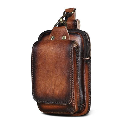 Lorenzo Genuine Leather Waist Pack for Travel
