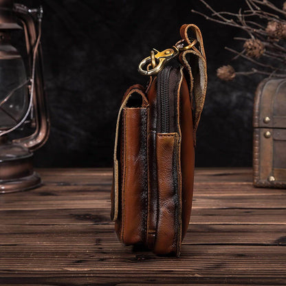 Lorenzo Genuine Leather Waist Pack for Travel