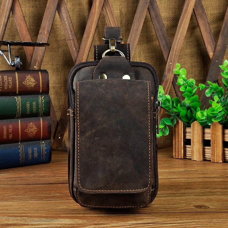Lorenzo Genuine Leather Waist Pack for Travel