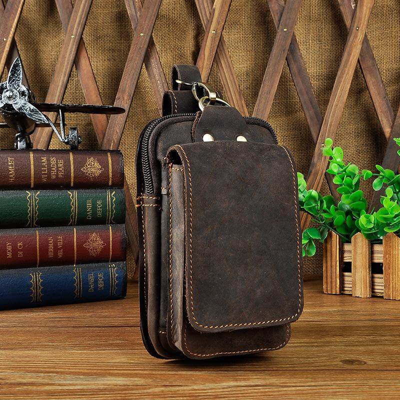 Lorenzo Genuine Leather Waist Pack for Travel