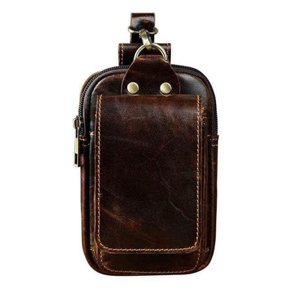 Lorenzo Genuine Leather Waist Pack for Travel