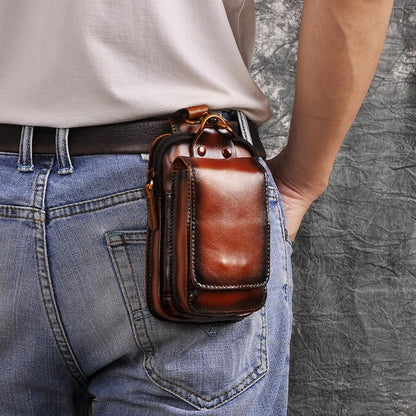 Lorenzo Genuine Leather Waist Pack for Travel
