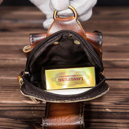 Lorenzo Genuine Leather Waist Pack for Travel
