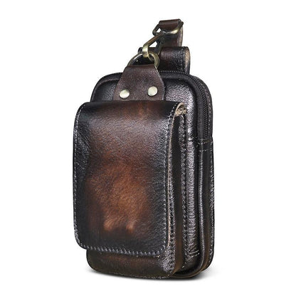 Lorenzo Genuine Leather Waist Pack for Travel