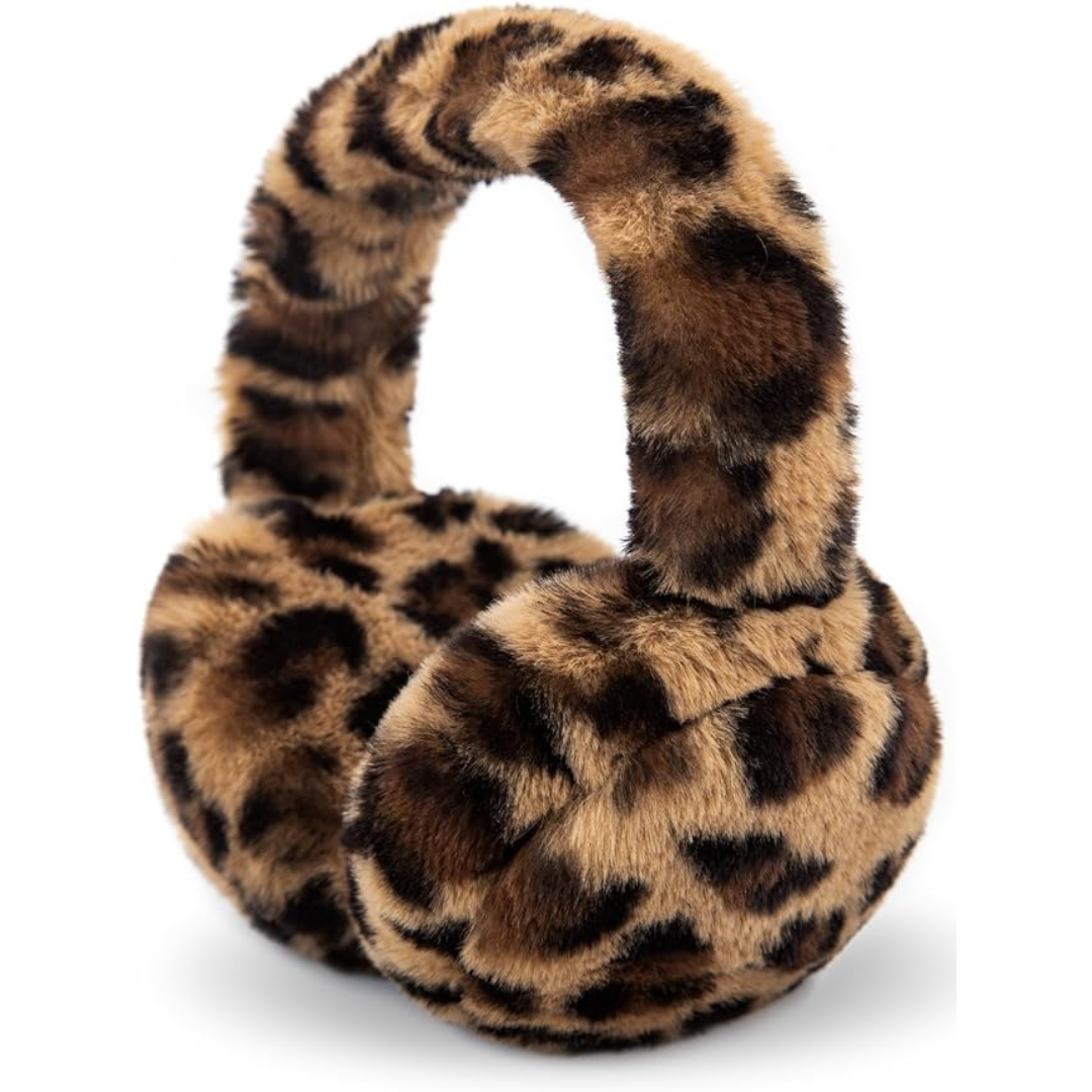 FauxSnugs Fluffy Ear Warmers for Winter with Fleece Lining