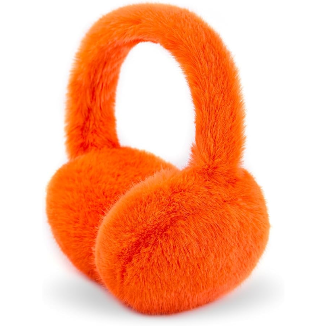 FauxSnugs Fluffy Ear Warmers for Winter with Fleece Lining
