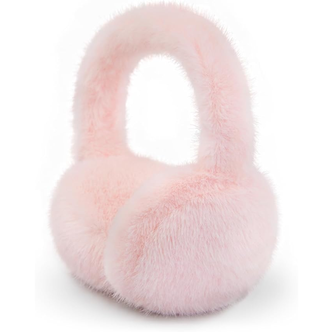 FauxSnugs Fluffy Ear Warmers for Winter with Fleece Lining