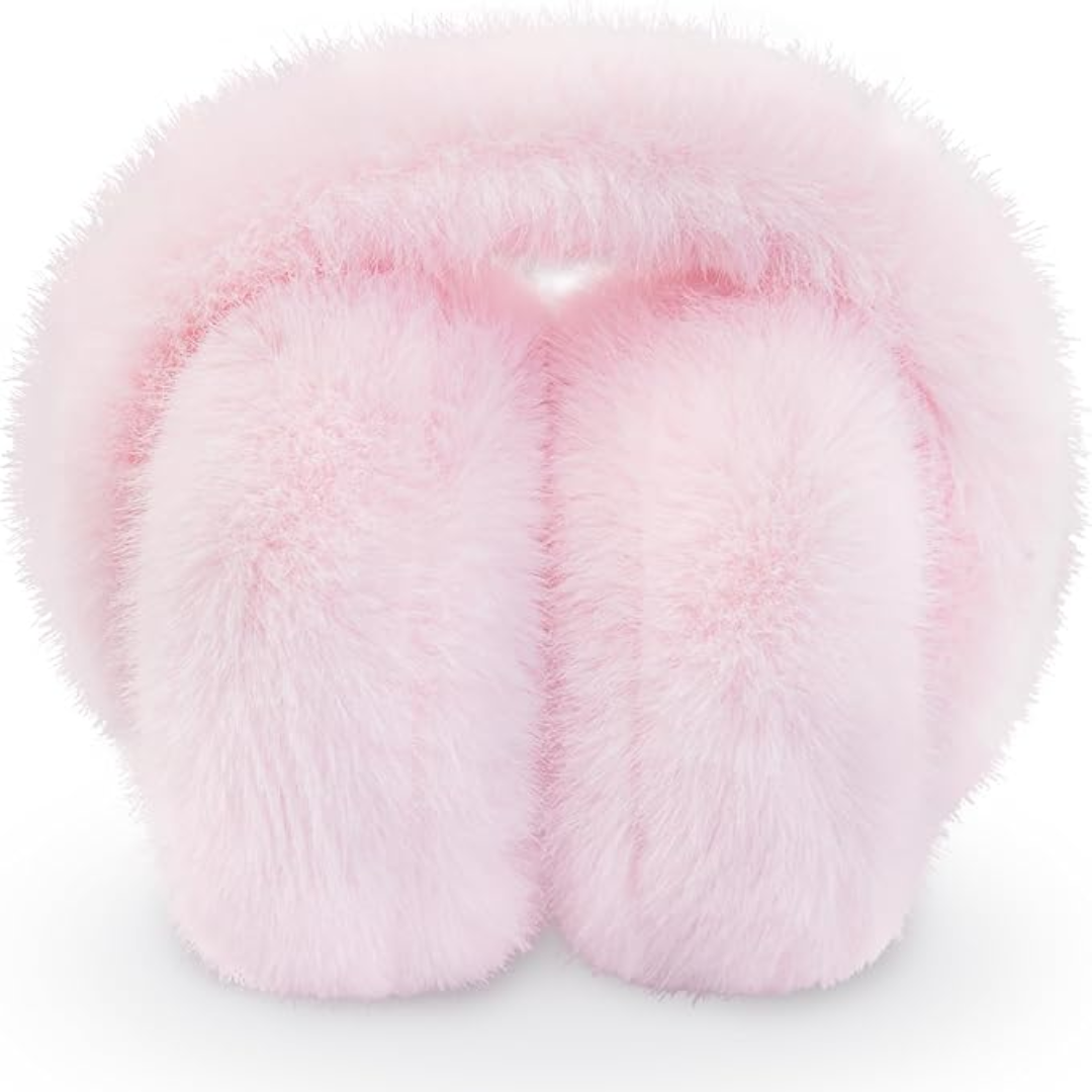 FauxSnugs Fluffy Ear Warmers for Winter with Fleece Lining