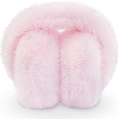 FauxSnugs Fluffy Ear Warmers for Winter with Fleece Lining