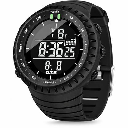 Henry rugged black digital sports watch