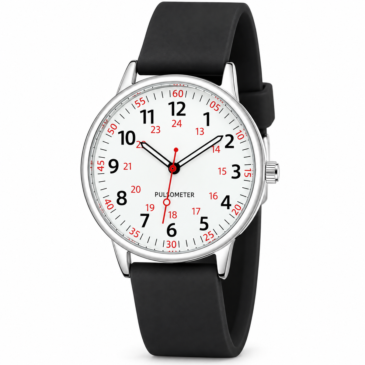 Femke analogue nurse watch with black strap
