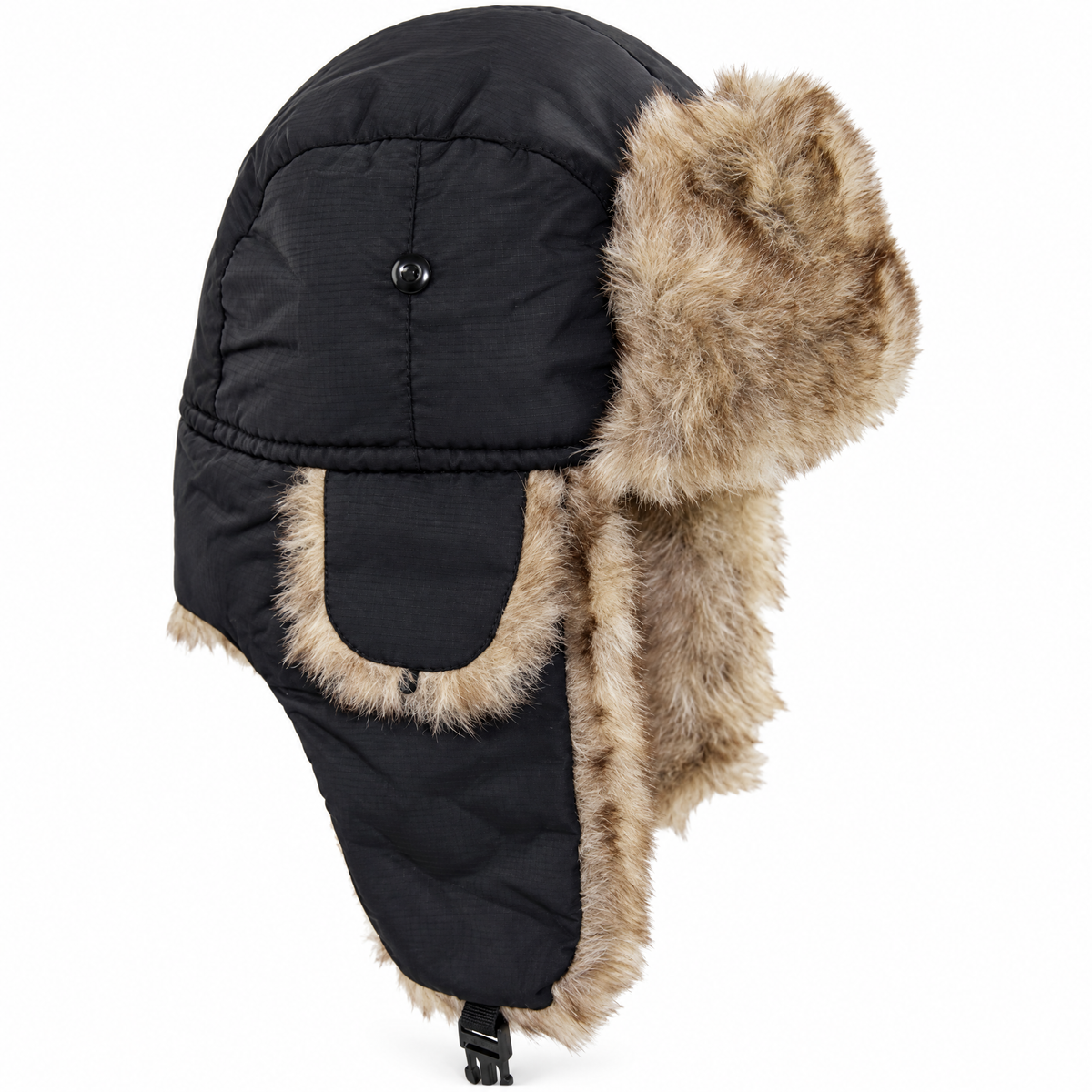 Alex windproof trapper hat with faux fur
