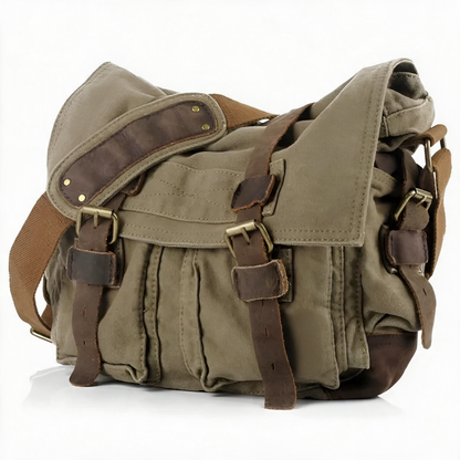 UrbanTrail rugged canvas crossbody messenger bag