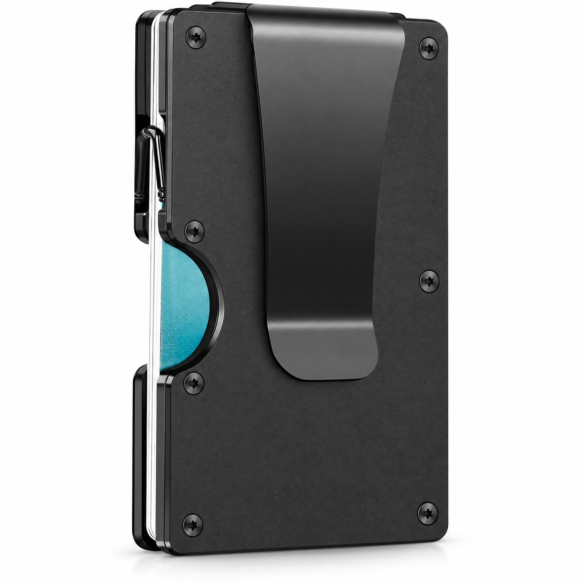 CarbonVault Slim Carbon Fibre RFID Wallet with Clip