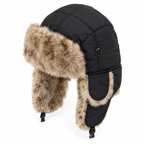 Sasha Faux Fur Lined Trapper Hat for Winter