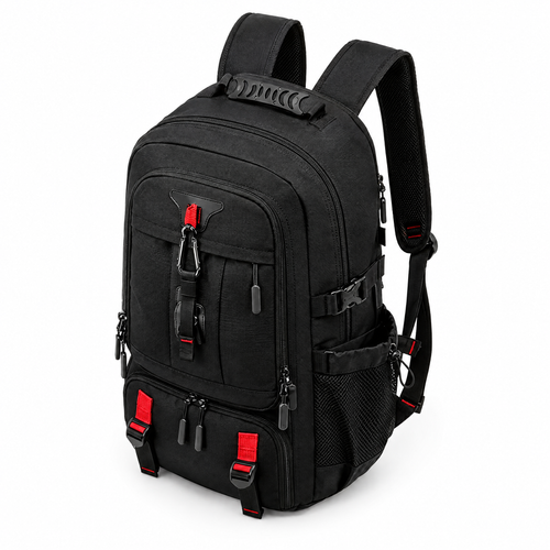 Ellis Expandable 60L Laptop Travel Backpack in Black