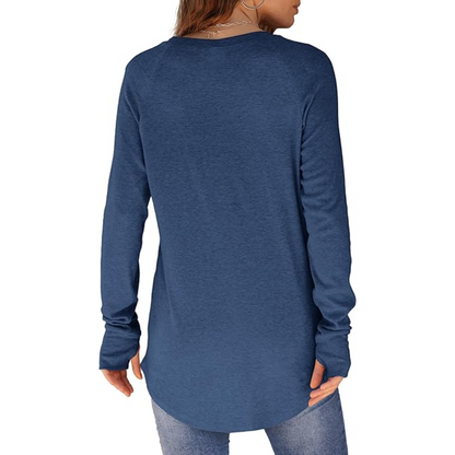 Tamari Soft Tunic Top for Leggings with Thumbhole Sleeves