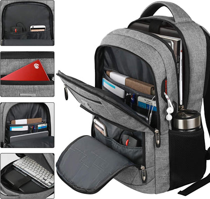 Quinn Slim Anti-Theft Laptop Backpack with USB Port