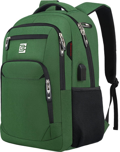Quinn Slim Anti-Theft Laptop Backpack with USB Port