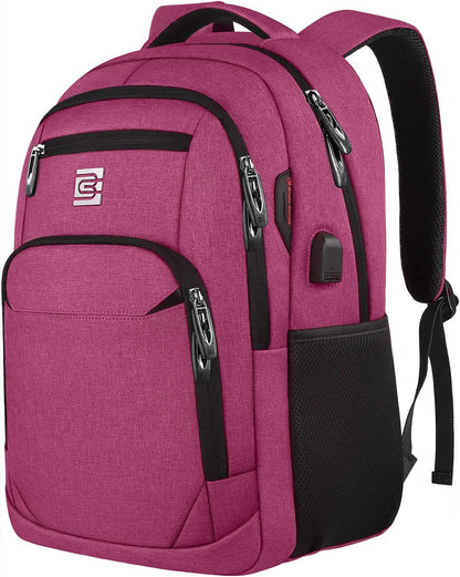 Quinn Slim Anti-Theft Laptop Backpack with USB Port