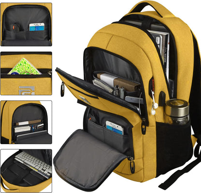 Quinn Slim Anti-Theft Laptop Backpack with USB Port