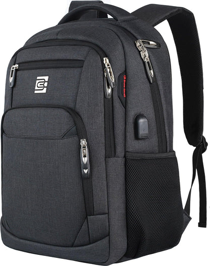 Quinn Slim Anti-Theft Laptop Backpack with USB Port