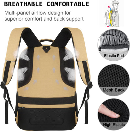 Quinn Slim Anti-Theft Laptop Backpack with USB Port