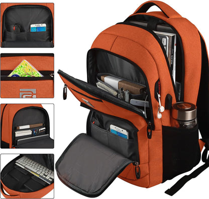 Quinn Slim Anti-Theft Laptop Backpack with USB Port