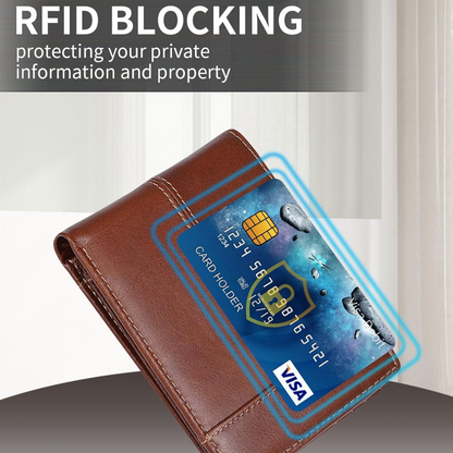 SlimArmor Genuine Leather RFID Bifold Wallet for Men