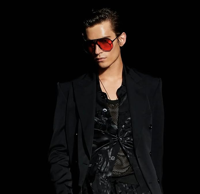 Amara Retro Oversized Square Aviator Sunglasses