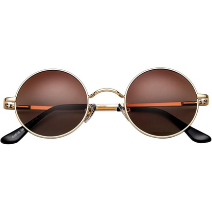 Lenno Retro Round Polarised Sunglasses for Everyday