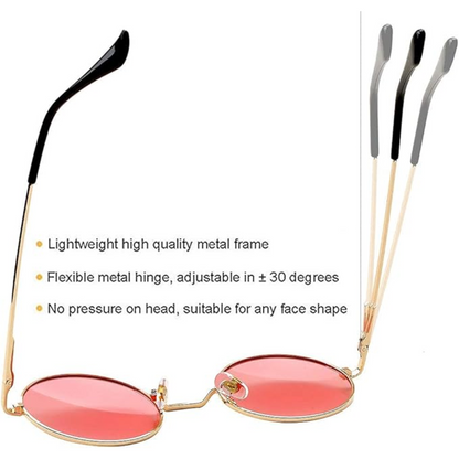Lenno Retro Round Polarised Sunglasses for Everyday
