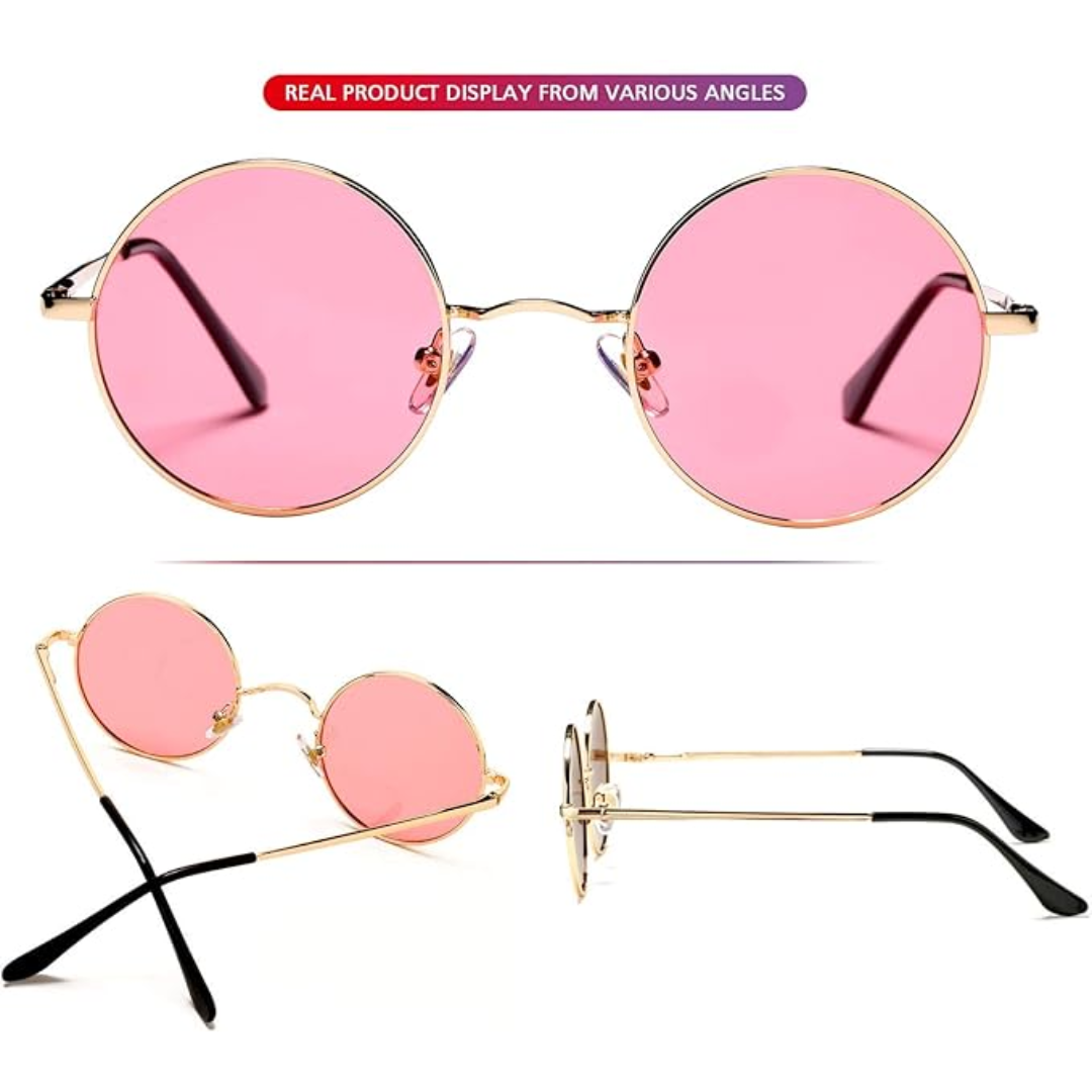 Lenno Retro Round Polarised Sunglasses for Everyday