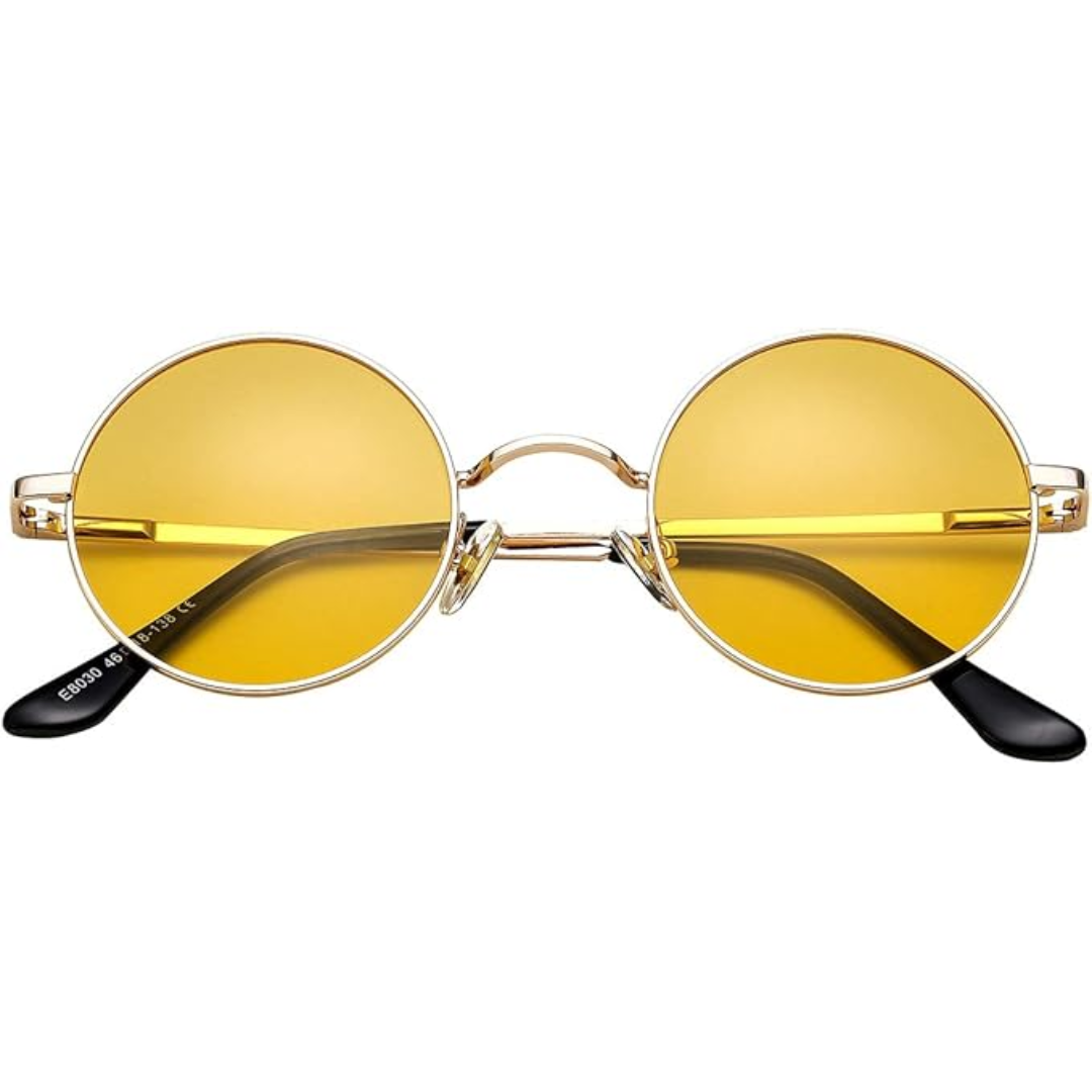 Lenno Retro Round Polarised Sunglasses for Everyday