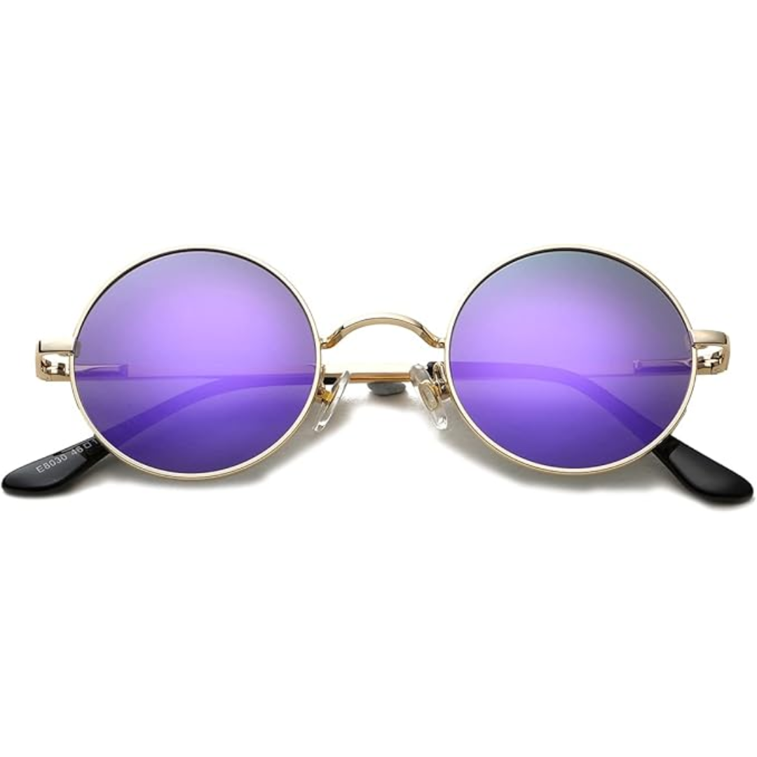 Lenno Retro Round Polarised Sunglasses for Everyday