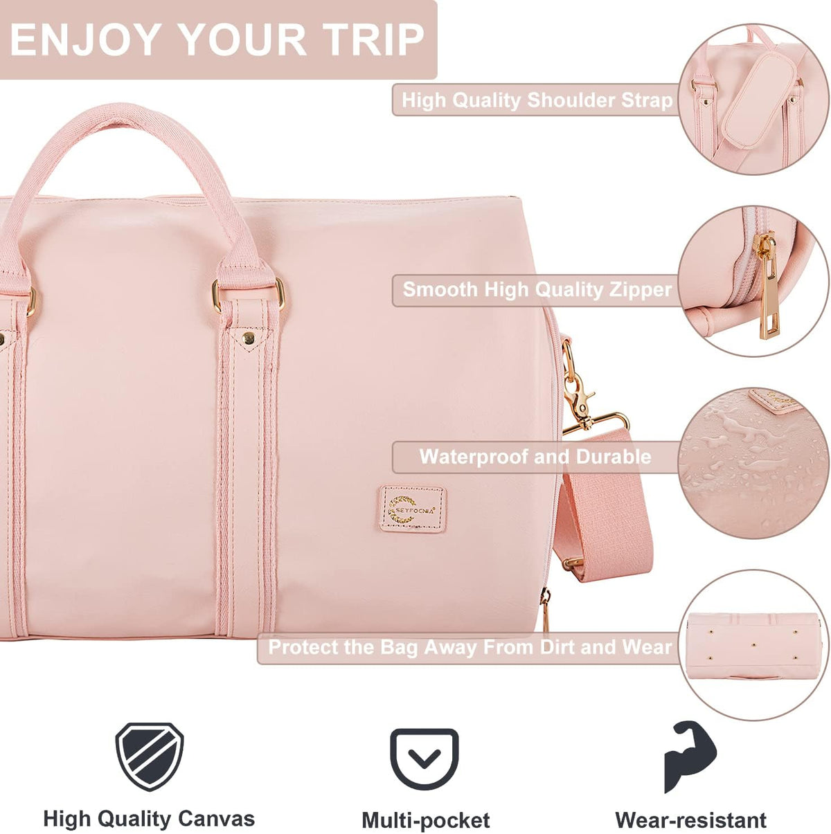 Harper Convertible Suit Duffel for Travel with Shoe Pocket