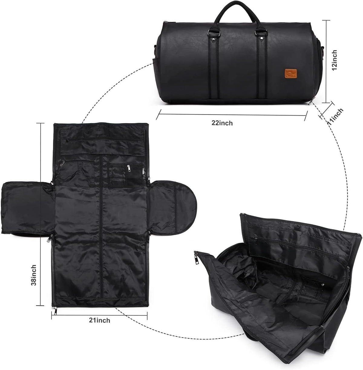 Harper Convertible Suit Duffel for Travel with Shoe Pocket