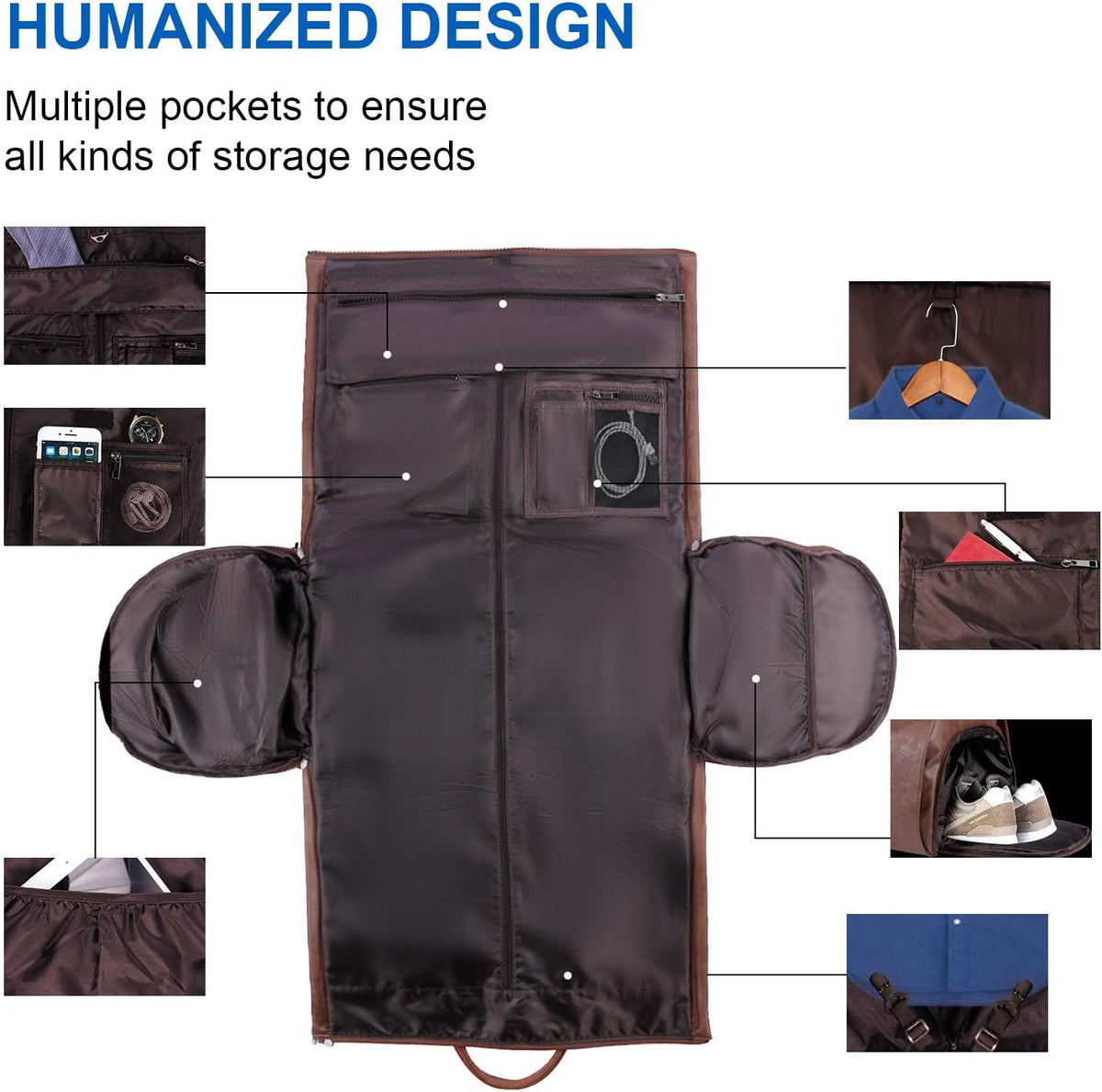 Harper Convertible Suit Duffel for Travel with Shoe Pocket
