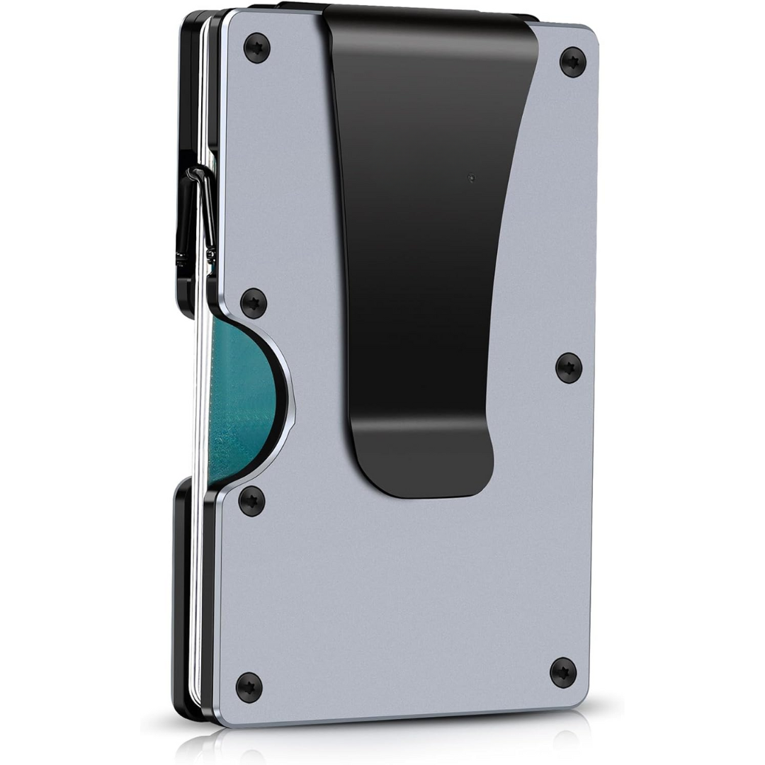 CarbonVault Slim Carbon Fibre RFID Wallet with Clip