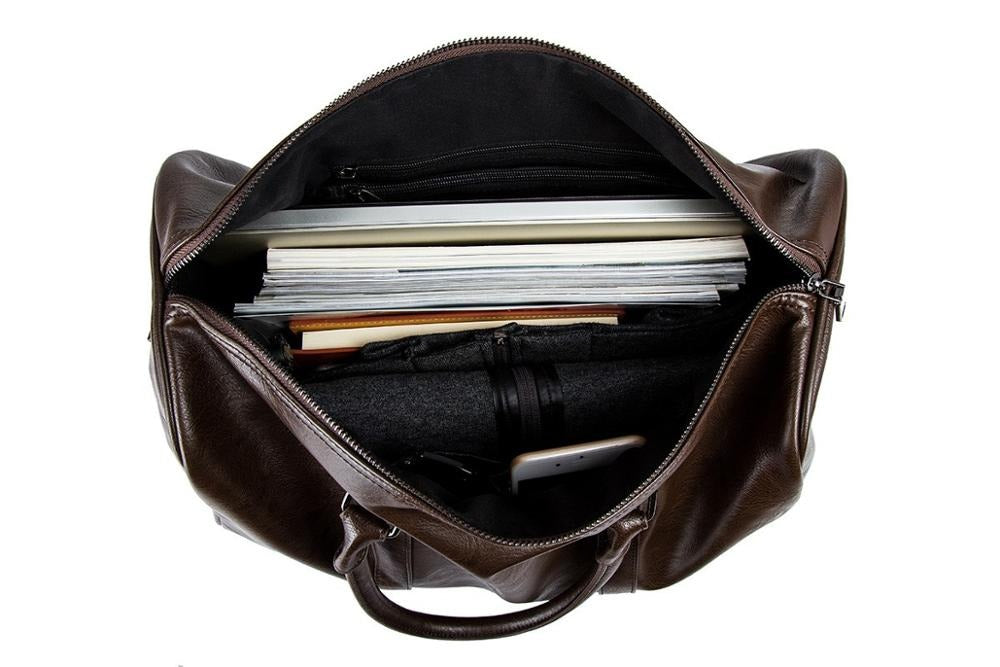 Jordan Vegan Leather Travel Duffel for Weekends with Strap