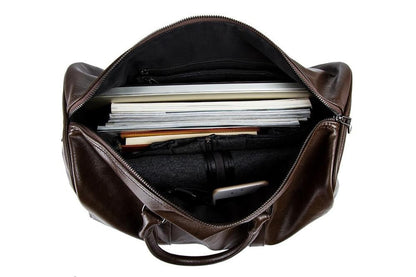 Jordan Vegan Leather Travel Duffel for Weekends with Strap