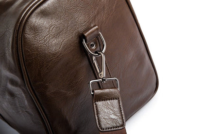 Jordan Vegan Leather Travel Duffel for Weekends with Strap