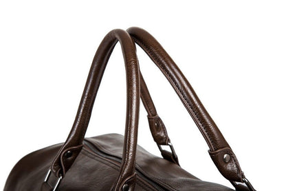 Jordan Vegan Leather Travel Duffel for Weekends with Strap
