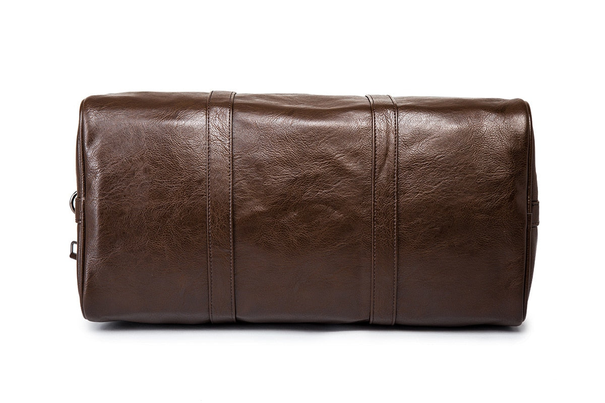 Jordan Vegan Leather Travel Duffel for Weekends with Strap