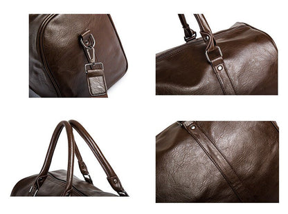 Jordan Vegan Leather Travel Duffel for Weekends with Strap