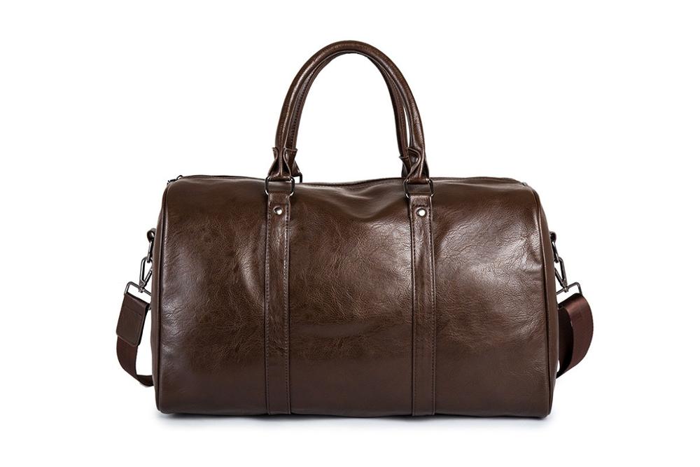 Jordan Vegan Leather Travel Duffel for Weekends with Strap