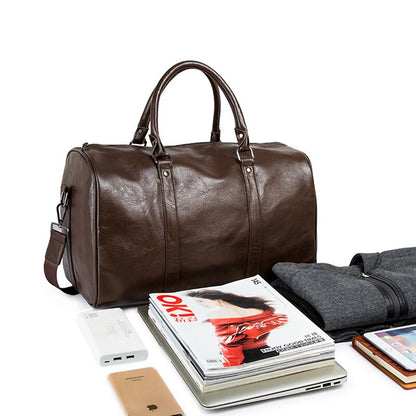 Jordan Vegan Leather Travel Duffel for Weekends with Strap