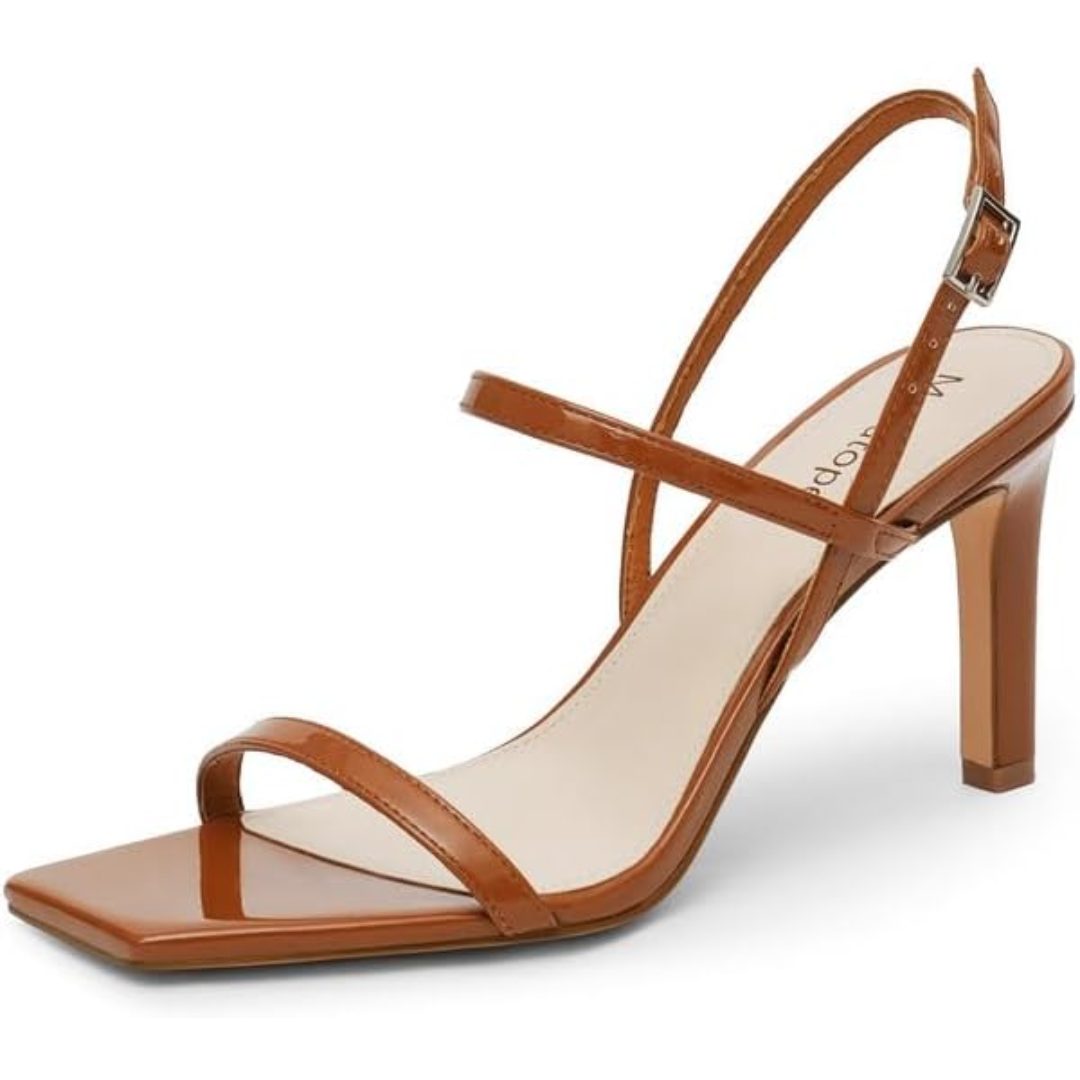 Olivia Strappy Open-Toe High Heel Sandals for Evenings