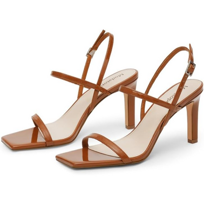 Olivia Strappy Open-Toe High Heel Sandals for Evenings