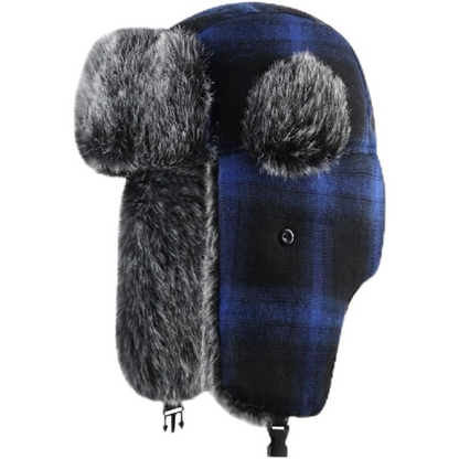 Sasha Faux Fur Lined Trapper Hat for Winter